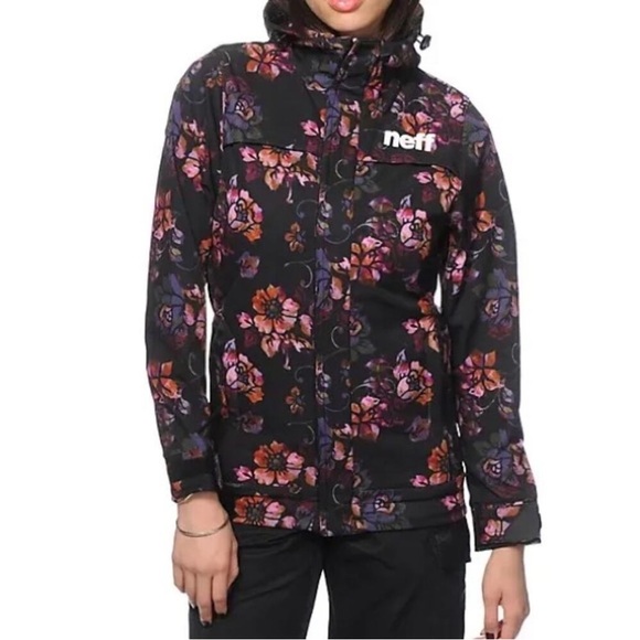 Neff Jackets & Blazers - Neff Lush Acid Floral Softshell Snow Jacket